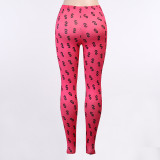 US dollar print one-piece tights women fashion trend tight elastic breathable hip sexy casual style FLY23372P