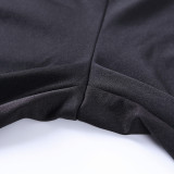 Sports tight-fitting breathable fashion trend pocket round neck opening home casual style FLY27105P