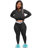 Two-piece suit of casual fashion plus size Womens clothing, fat lady's clothing, V-shaped waistband W897