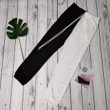 Fashion sexy casual color matching solid color casual pants WY6699