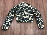 Army green camouflage printing and dyeing bread jacket down cotton jacket quilted jacket QZ4552