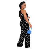 Sexy fashion casual polka dot print jumpsuit BS1230