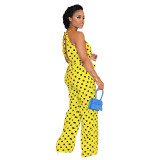 Sexy fashion casual polka dot print jumpsuit BS1230