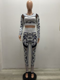 Printed fashion yoga suit YS421