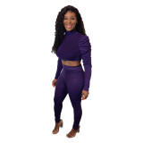 Two-piece sports and leisure sports and leisure suit N9245