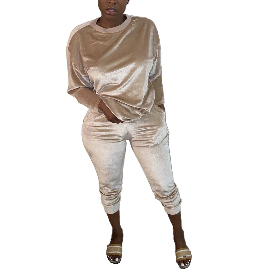 womens gold trouser suit