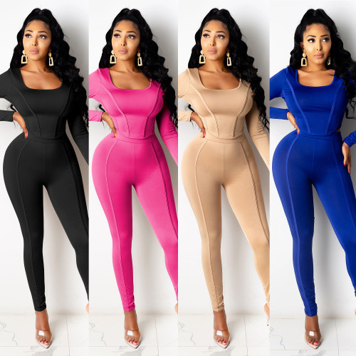 Womens sexy tight-fitting casual two-piece suit CYF3688