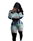 Autumn print sports and leisure suit FA7139