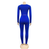 Womens sexy tight-fitting casual two-piece suit CYF3688