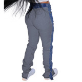 Fashion denim fringed jeans feminine trousers WWY7092