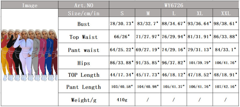 Two-piece fashion casual set of splicing sports suit WY6726