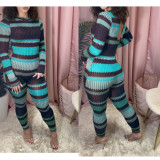 Womens casual printed long-sleeved jumpsuit TRS1072