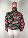 Womens fashion autumn and winter new style cotton coat camouflage jacket 5 colors QZ4551