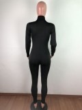 Womens individuality line stitching sports fitness jumpsuit QZ4318
