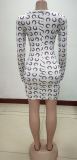 Womens jumpsuit print tie short skirt nightclub clothes KA7133