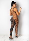 Womens sexy pierced jumpsuit CCY8757