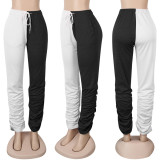 Ladies Ladies Bandage Insert Pocket Casual Ladies Pants Nightclub Clothes K2051