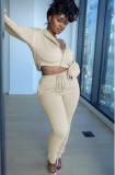 Two-piece padded sweater sports and leisure suit LM1053