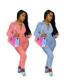 Womens clothing solid color fashion casual two-piece suit TC038