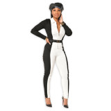 Womens sexy high-waist modified body tights jumpsuit ZSC0357