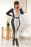 Womens sexy high-waist modified body tights jumpsuit ZSC0357