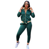 Womens autumn and winter new sports and leisure two-piece suit YZ848