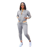 Womens autumn and winter new sports and leisure two-piece suit YZ848