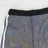 Fashion side striped sequined trousers MA6552
