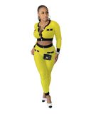 Womens pit strip fashion color matching exposed navel sexy two-piece suit LA3232