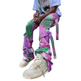 Pants street wear fashionable casual pants versatile tie-dye tie MEY188