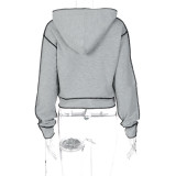 Womens anti-car side hooded sweater T093402G