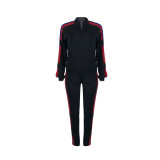 Sports and leisure stitching two-piece suit LM1059