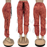 womens street trendy irregular trousers sweatpants DN8558