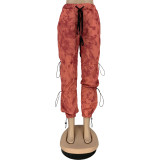 womens street trendy irregular trousers sweatpants DN8558