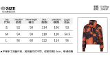 Thickened stand collar trend pattern casual all-match bread cotton jacket women SMT20463P