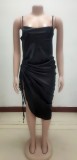 Sexy trendy long skirt, bandage, sling dress, nightclub service KA7148