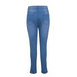 Fashion all-match stretch high-waisted gilt trimmed slim-fit pants HSF2052