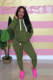 Two-piece fashion solid color hooded sweater N9178A