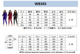 Womens fashion casual sports striped stitching cycling tights W8345