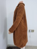 2020 winter new sexy women's long lamb wool coat FF1065