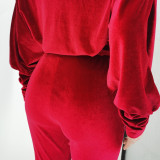 New style velvet fabric, leaky shoulders, belt jumpsuit YH5198