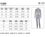 Embroidered zipper top high waist leggings suit ladies temperament fashion outfit FLY20510P