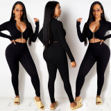 Sexy tight-fitting casual two-piece Womens suit CYF3815