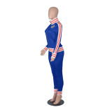 Casual tight-fitting long-sleeved sports womens suit FM88