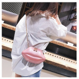 Personality Trendy Lips One Shoulder Chain Woman Bag  JC225-3338