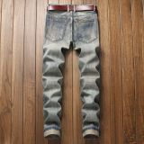 Fashion Men Hole Long Pants Straight Jeans TX305