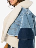 Fashion Denim Stitching Pocket Long Sleeves Short Jacket  WJ10205