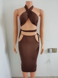 Women's sexy straps and more ways to wear nightclub dresses FF1075