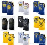 Warriors 30# Curry embroidery basketball jersey 11# Thompson jersey curry jersey P613776329310