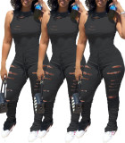 Womens ripped sexy jumpsuit SSD2640